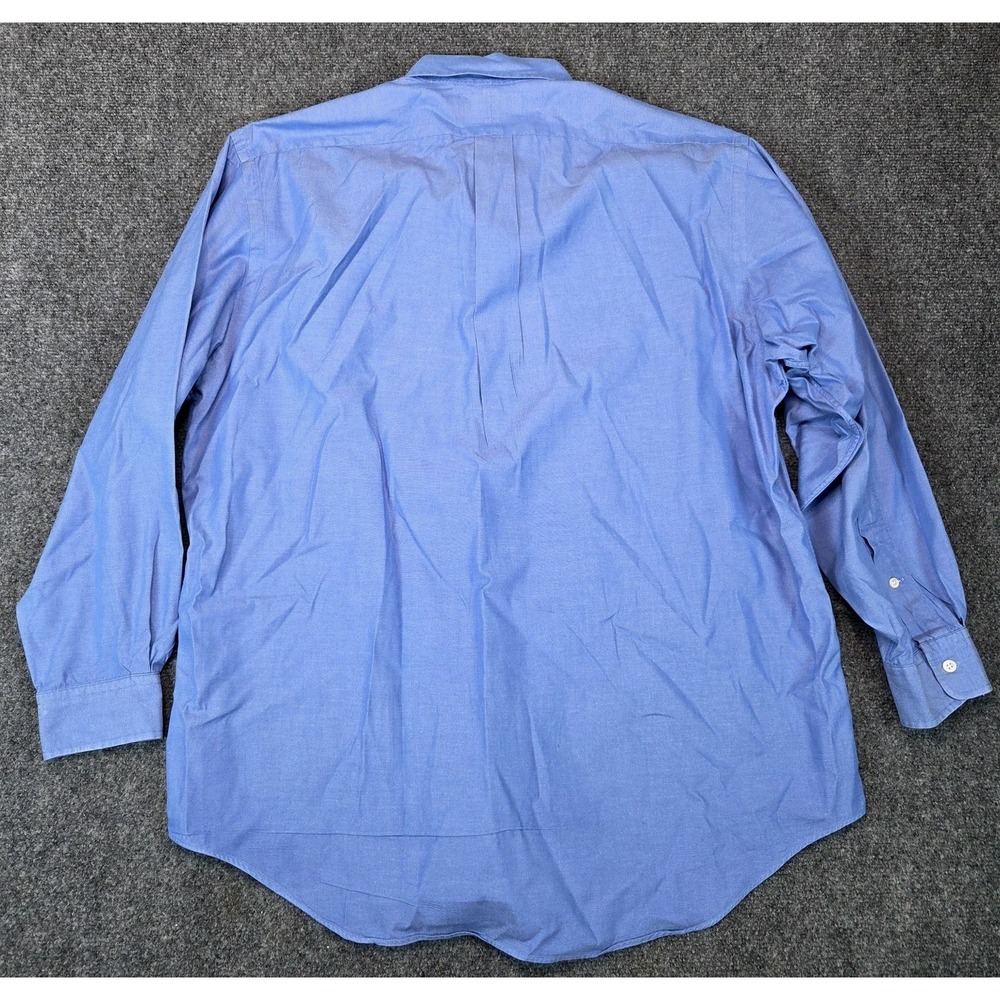 Ralph Lauren Yarmouth Shirt Mens Large 16-33 Blue Button Down Long Sleeve - Picture 7 of 7